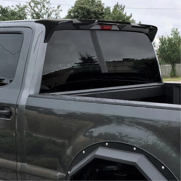 2015 2016 2017 2018 2019 2020 Roof Rear Trunk Cab Spoiler Wing Ford F150 Glossy Black Painted - Image 2