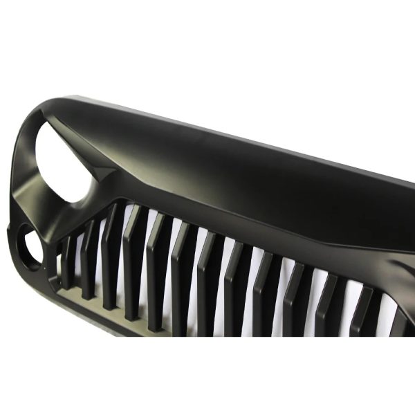 2007-2018 JEEP Wrangler JK Grill Front Bumper Grille Angry Bird Matte Black - Image 2