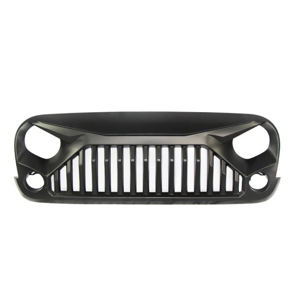 2007-2018 JEEP Wrangler JK Grill Front Bumper Grille Angry Bird Matte Black - Image 4