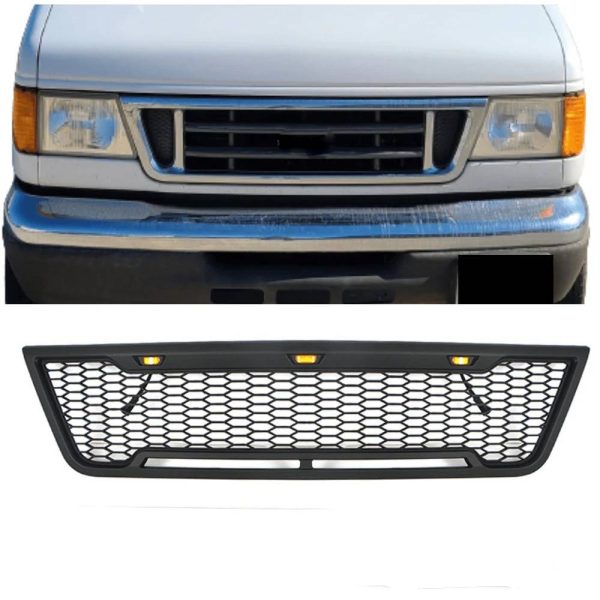 Grille for 2003 2004 2005 2006 2007 Ford Econoline E150 E250 E350 E-Series Raptor Style Grill