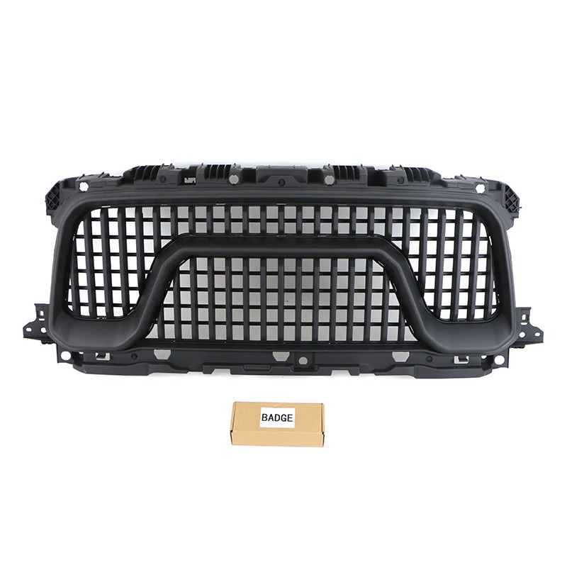 2009 2010 2011 2012 2013 2014 Ford F150 Raptor Style Grill Front Bumper Grille w/LED Lights Matte Black