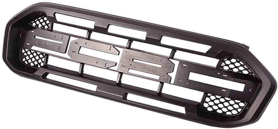 2009 2010 2011 2012 2013 2014 Ford F150 Raptor Style Grill Front Bumper Grille w/LED Lights Matte Black