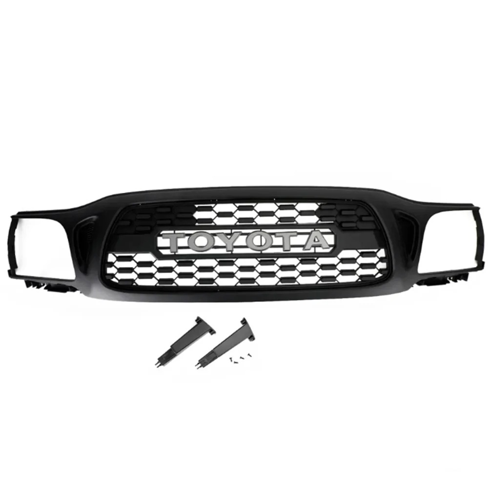 2009 2010 2011 2012 2013 2014 Ford F150 Raptor Style Grill Front Bumper Grille w/LED Lights Matte Black