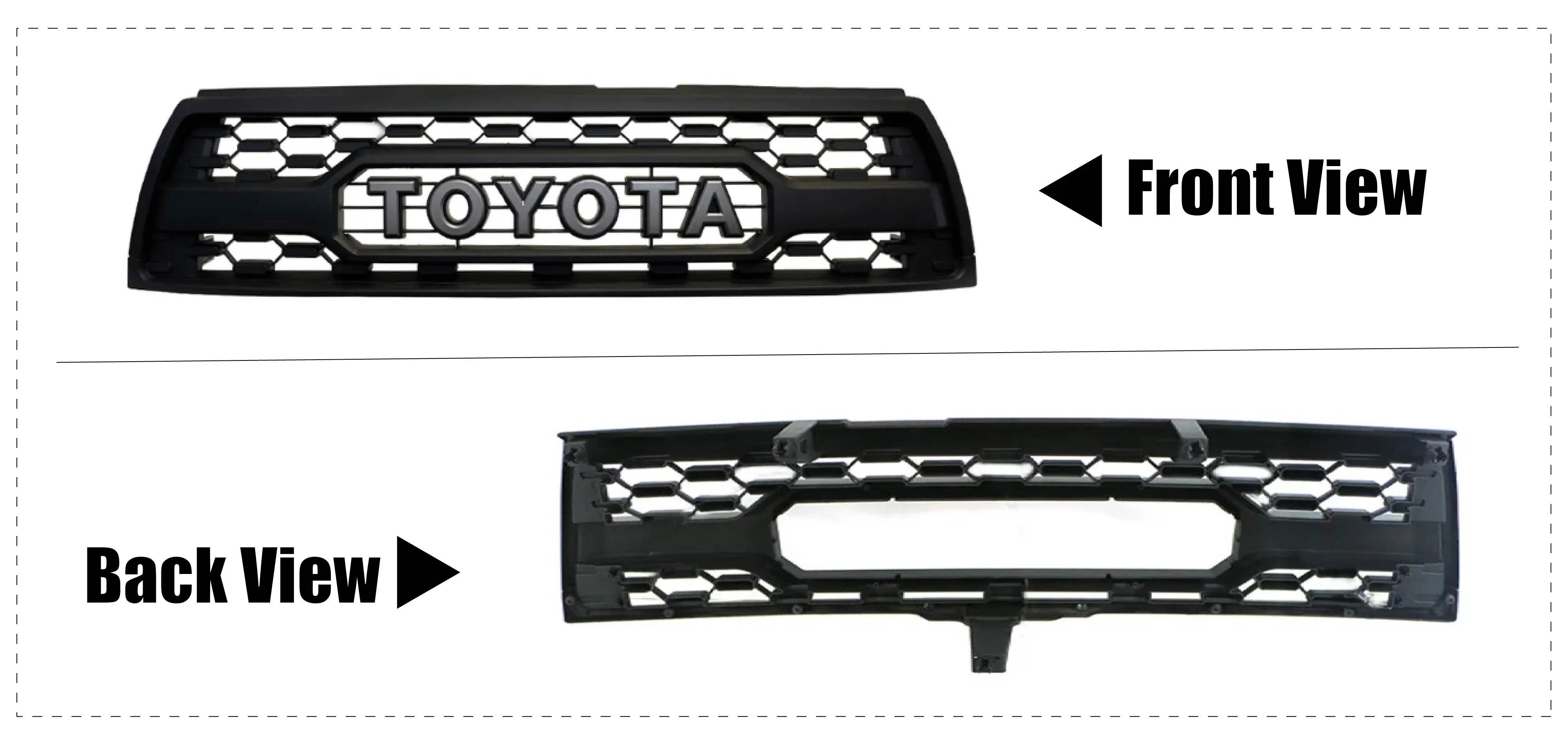 2009 2010 2011 2012 2013 2014 Ford F150 Raptor Style Grill Front Bumper Grille w/LED Lights Matte Black
