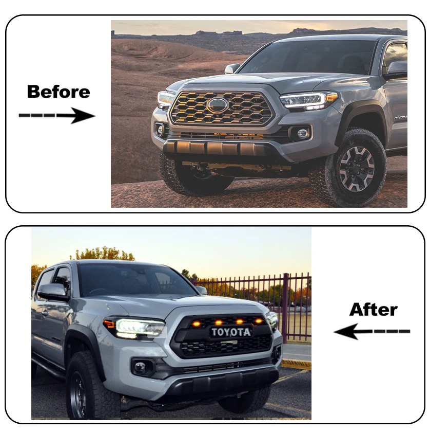 2009 2010 2011 2012 2013 2014 Ford F150 Raptor Style Grill Front Bumper Grille w/LED Lights Matte Black