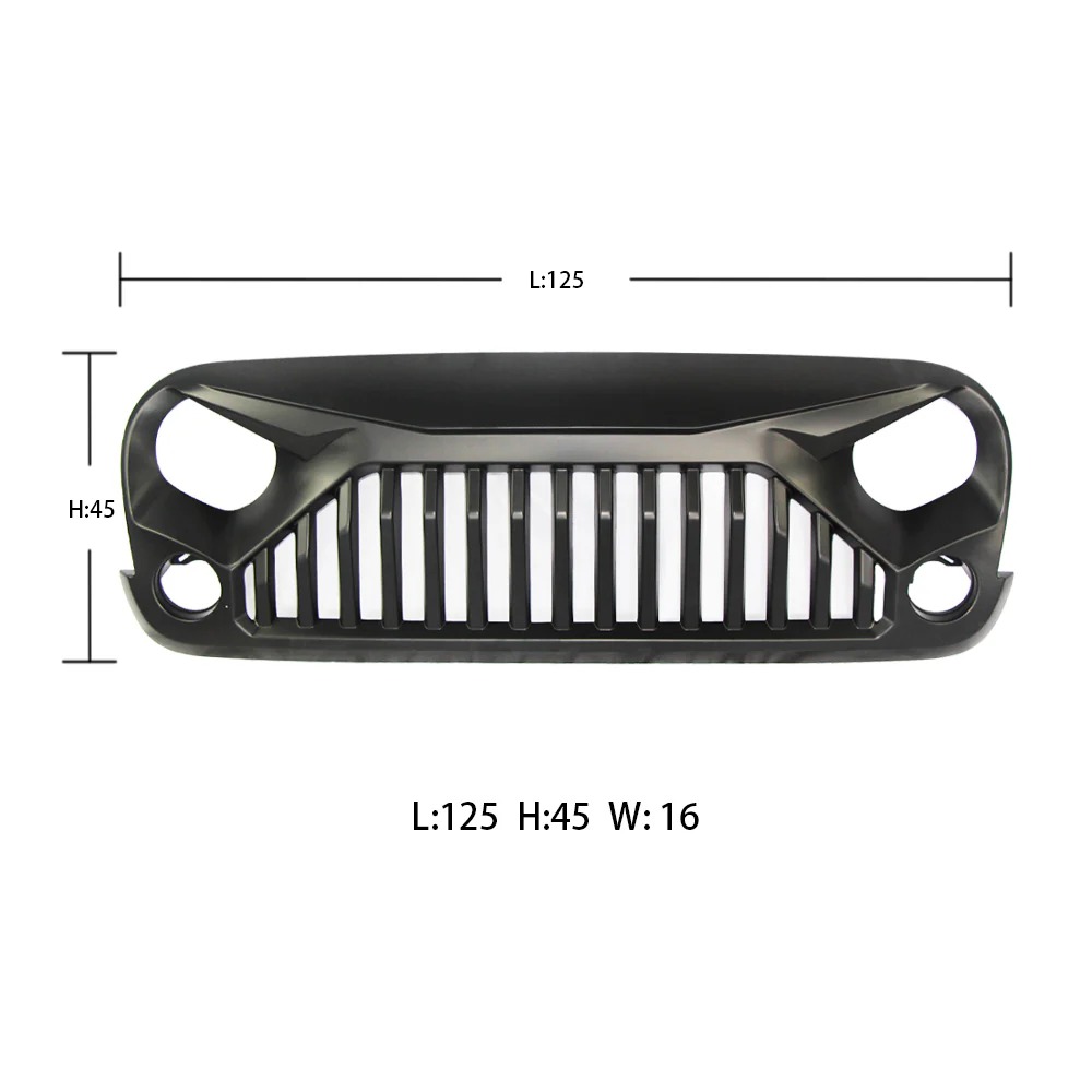 2009 2010 2011 2012 2013 2014 Ford F150 Raptor Style Grill Front Bumper Grille w/LED Lights Matte Black